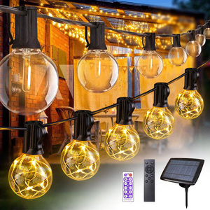 Jochebed New arrivals G40 2 wát <span class=keywords><strong>LED</strong></span> năng lượng mặt trời chuỗi Lights IP65 không thấm nước cho vườn & công viên chủ đề sử dụng với điều khiển từ xa - Product Image 3