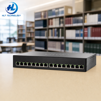 Switch de datos gestionado Gigabit Ethernet de 16 puertos 1200-16T-2G con 2 puertos SFP de enlace ascendente fijo de 1G para redes de datos empresariales