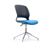 Fauteuils de réception de bureau à dossier moyen sans roulettes, petite taille, pour salle d'attente, fauteuils simples avec dossier