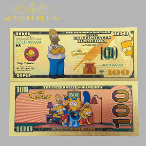 2026年新作 シンプソンズ 金箔アニメ記念プラスチックシートノート 漫画印刷コレクション - Product Image 5