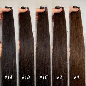Vente en gros usine 2026 Meilleure vente Super Double Drawn No Return Hair <span class=keywords><strong>Remy</strong></span> 100% Cheveux humains vierges naturels Genius Weft Extension de cheveux - Product Image 2