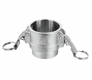 Acoplamiento de seguridad Camlock tipo soldadura de acero inoxidable, conector rápido de manguera Camlock con ranura y leva - Product Image 3