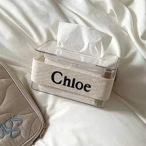Simple paper box Home living room creative bedroom Head of bed transparent tissue box Office desktop tissue paper box