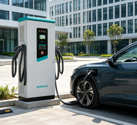 Station de recharge rapide DC 60 kW GBT CCS2 Chademo à montage au sol, contrôle par carte RFID intelligente, double connecteur, modèle CR-3, chargeur public pour véhicules électriques