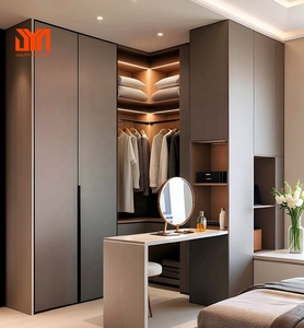 JYN High End Clothes Cabinet Wardrobe Walkin <strong>Closets</strong> Systems Furniture Design Custom Luxury Bedroom <strong>Big</strong> Wooden Walk in <strong>Closet</strong> - Product Image 3