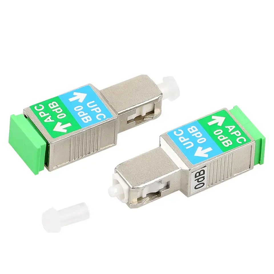 Hybrid Fiber Optic Adapter Single Mode SC/APC Female ke SC/UPC Male Attenuator