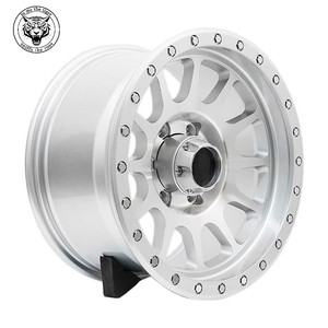 China Factory Wholesale Price 4 Pieces New High Quality Aluminum SUV <strong>Wheels</strong> Mesh Design <strong>16</strong>" Off-road Matte Black PCD 127mm - Product Image 1