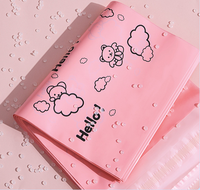 Enveloppes d'expédition en polyéthylène co-extrudé LDPE rose écologiques personnalisées pour vêtements