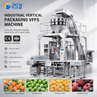 Industriële automatische VFFS verticale verpakkingsmachine met multihead weegsysteem voor IQF diepvriesfruit, gemengde groenten, erwten en maïs