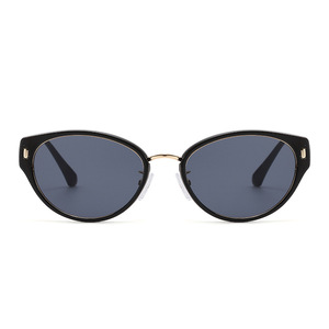 Jamie 9465 <b>Small</b> <b>Frame</b> Cat-Eye <b>Sunglasses</b> Gold <b>Frame</b> UV400 Protection Women Fashion Outdoor Sun Glasses - Product Image 5