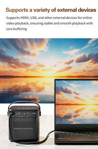 Prorjecteurs 4K 550 ANSI BASSE quantité minimale de commande OEM/ODM CubeLite Full HD 1080P Mini Beamer Smart Home <span class=keywords><strong>Cinema</strong></span> DLP Proyector <span class=keywords><strong>Youtube</strong></span> 4K Vidéos 8K - Product Image 2