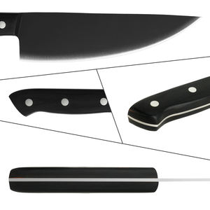 Couteau de cuisine forgé couteau de boucher extérieur Pakka manche en bois lame en acier inoxydable Portable couteau de chef extérieur - Product Image 4