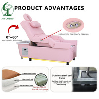 Table de massage électrique multifonctionnelle Jincheng pour salon de beauté, lit de spa pour les pieds inclinable, table de massage corporel complet professionnelle