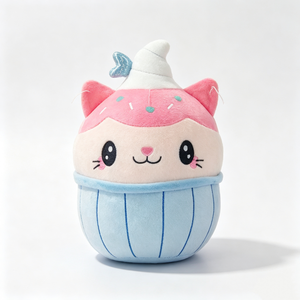 Customized <b>Cat</b> <b>plush</b> with sprinkles and whipped cream,Round ice cream <b>cat</b> stuffed animal,Squishy cupcake <b>plush</b> - Product Image 3