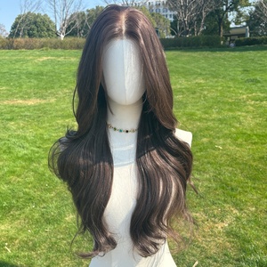 En 2025, el mercado estadounidense vende bien 28 pulgadas marrón oscuro ondulado 13*5 Peluca <span class=keywords><strong>de</strong></span> encaje frontal temperamento peinado SM9411B - Product Image 5