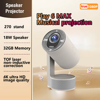 Projecteur de cinéma maison pliable Z12 Mini avec projection 1080p OS12 pour chambre à coucher, projection directe en journée 1080p