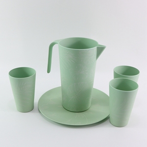 Tùy chỉnh mới rPet bình nước với nắp và 4 ly tre fibre uống thiết lập quốc gia Phong cách thiết kế cho trong nhà và ngoài trời sử dụng - Product Image 5