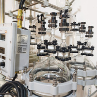 Sistema de Reactor de Vidrio Continuo Modular de 100L, Horno de Reacción con Embudo Buchner para Procesamiento de Productos Químicos Finos