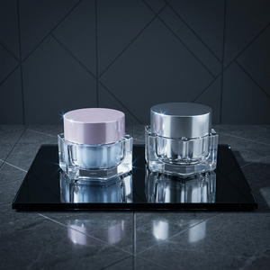 Tarro <span class=keywords><strong>de</strong></span> Crema Cosmética <span class=keywords><strong>de</strong></span> Doble Capa <span class=keywords><strong>de</strong></span> 30g 50g, Envase Vacío <span class=keywords><strong>de</strong></span> Acrílico Transparente <span class=keywords><strong>de</strong></span> Alta Calidad para Cuidado <span class=keywords><strong>de</strong></span> la Piel, Tapa <span class=keywords><strong>de</strong></span> Rosca, Envase Personalizado para Crema Facial - Product Image 3