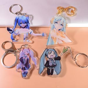 HanXin güzel kız anahtarlık müzik not bandı konser bellek için Anime akrilik tarzı UV baskı plastik anahtarlık Merch