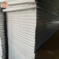 Matériaux de construction de maisons préfabriquées murales, isolation extérieure pour chambre froide, panneaux sandwich en aluminium, acier, mousse EPS pour toiture, ignifuges