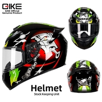 Casque de moto intégral Qike Safety ABS, design unisexe, pour toutes les saisons. Modèle de protection durable personnalisé