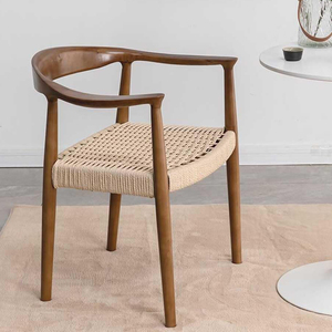 <span class=keywords><strong>Silla</strong></span> de Comedor de Ratán Duradera al por Mayor, <span class=keywords><strong>Silla</strong></span> de Ratán de Mimbre Marrón Nogal, <span class=keywords><strong>Silla</strong></span> de <span class=keywords><strong>Madera</strong></span> Maciza para Sala de Estar o Cafetería - Product Image 2