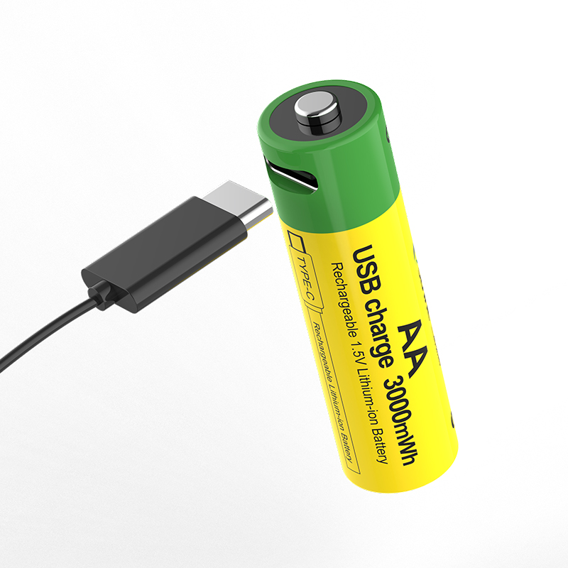 Оптовая цена 4100mwh Высококачественная цифровая батарея Aa Type C 1,5 v Usb перезаряжаемые литий-ионные батареи