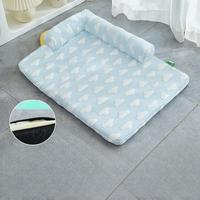 Lits pour chiens en peluche de luxe PKY avec housse amovible et lavable, fond antidérapant, lit pour chien pour cage à animaux