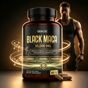 Cápsulas de Maca Negra Peruana Personalizadas OEM con Bioperina, Alta Absorción, Apoyo Diario para la Energía Física y el Mantenimiento de la Resistencia Corporal - Product Image 1