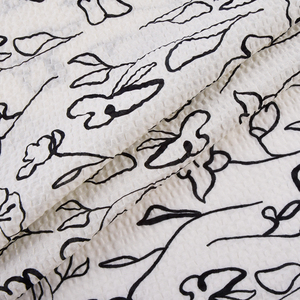 Tùy Chỉnh Dệt Muối Shrank Nhăn Nhẹ Tự Nhiên Hoa Cotton Thoáng Khí Kỹ Thuật Số In Vải Cho Cô Gái Chàng Trai Túi - Product Image 5