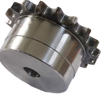 Personnalisable ISO Standard Double Rouleau Chaîne Pignon Arbre Accouplements OEM Usiné pour