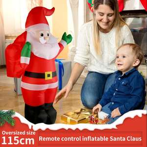 Jouets <span class=keywords><strong>de</strong></span> Noël uniques, cadeau, homme <span class=keywords><strong>de</strong></span> Noël qui <span class=keywords><strong>marche</strong></span> et chante, jouets gonflables télécommandés - Product Image 4