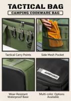 Sac de rangement multifonctionnel pour le camping, imperméable et anti-poussière, sac de transport pour accessoires de camping, rangement d'outils de plein air