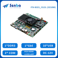 Placa Base Industrial Integrada ITX-B321_I512L Core I5-3210M DDR3 Máx. 8GB Mini-PCIE WIF 3G 4G LPT PS2 SIM 10 USB 2COM DC12V