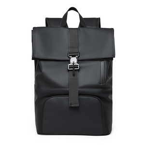 Cross-border European-style roll-top backpack, casual short-trip roll-top <b>bag</b>, multi-functional magnetic-lock backpack with a - Product Image 5