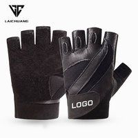 Gants de moto en cuir robustes avec support de poignet pour la conduite de moto, le cyclisme, la gym et l'entraînement physique