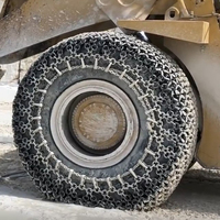 Cargador de trabajo para minería, cadena de protección de neumáticos, cadena de nieve para Tractor, cadenas de neumáticos usados para neumáticos OTR