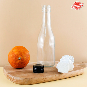 <strong>Mini</strong> 200ml Clear Amber Glass Wine <strong>Bottles</strong> for Red Wine Tequila Brandy Serving Cork Sealing Screen Printing for <strong>Champagne</strong> Serving - Product Image 2