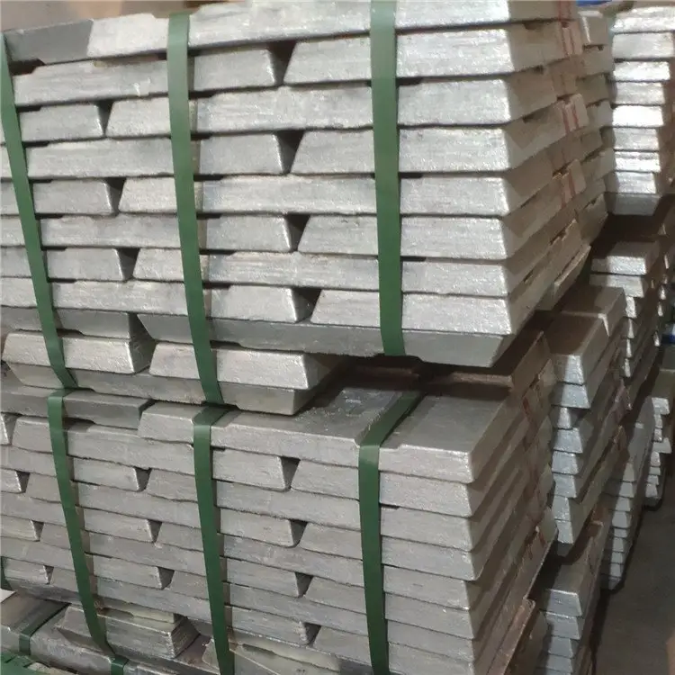 Lingots de zinc métal lingot de zinc pur de haute qualité 99.995% prix d'usine lingots de zinc spéciaux de haute qualité