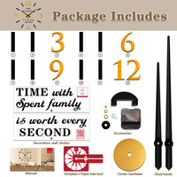 70-120cm Übergroße Gold-Schwarze DIY Quarz Analog Wanduhr Nordische Acryl-Spiegel Aufkleber Geräuschlose Uhr Hotel Deko Geschenk