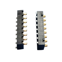 Connecteur de batterie à compression à ressort en gros, pas de 2,5 mm, 3A, fiche 4-8 broches, terminal métallique en bronze phosphoreux plaqué or, SMD