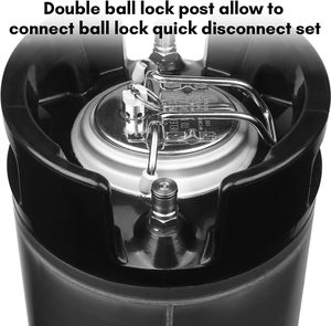 برميل كورني kegmaxmaxkrny kkebron 6 لتر ، برميل كروي بقفل من الفولاذ المقاوم للصدأ المنزلي ، برميل تنظيف خيالي غالون كورليوس - Product Image 4