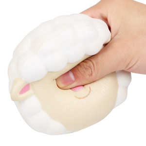 Pu Sheep Head Slow <b>Rebound</b> Toy Fidget Stress Reliever For Kids 2 4 Years Unisex - Product Image 1