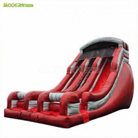 Toboggan aquatique gonflable commercial pour parc aquatique amusant