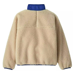 Áo khoác mùa đông nam chất liệu lông cừu, lót lông <span class=keywords><strong>Sherpa</strong></span>, màu trơn, có túi, thiết kế khóa kéo, có thể tùy chỉnh theo nhà máy - Product Image 2