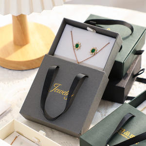 Best <strong>Personalised</strong> Paperboard Suitcase Handle Luxurious Modern Japanese Christmas <strong>Trinket</strong> Jewelry Collection Delivery <strong>Box</strong> - Product Image 4