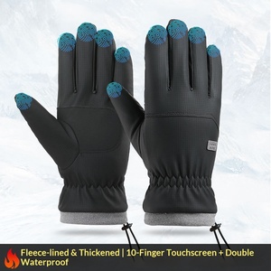 Gants chauds unisexes pour hommes, en Polyester, imperméables, coupe-vent, résistants au froid, antidérapants, pour écran tactile, pour <span class=keywords><strong>vélo</strong></span> <span class=keywords><strong>électrique</strong></span>, automne et hiver - Product Image 2