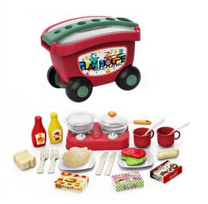 Juego de cocina eléctrico de 26 piezas, juego de cocina de plástico de color para comida, Juguetes - Product Image 5