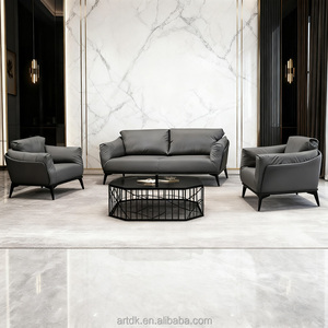 Conjunto de Sofás de Recepción para Oficina Comercial Z902, Cuero PU, Sillas Modernas para Sala de Espera, Mesa de Té, Personalizable para Vestíbulo, Salón, Apartamento - Product Image 1